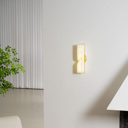 Alabaster Essence Wall Sconce - Elegant Design with Adjustable Light D