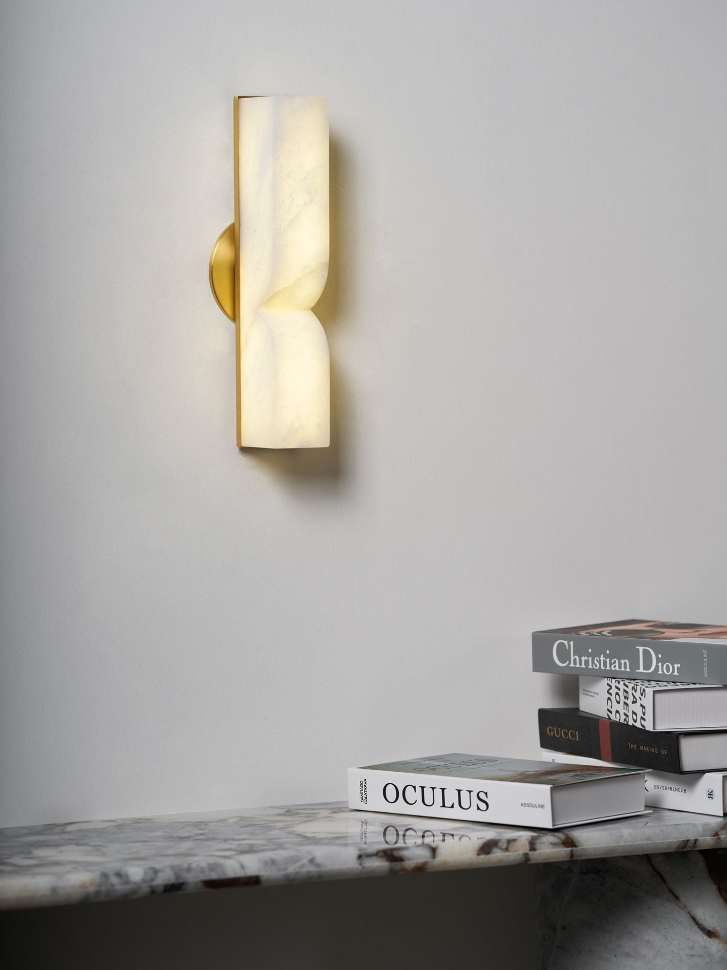 Alabaster Essence Wall Sconce - Elegant Design with Adjustable Light D