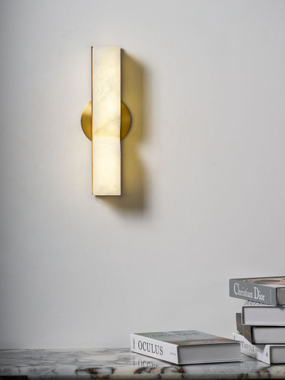 Alabaster Essence Wall Sconce - Elegant Design with Adjustable Light D