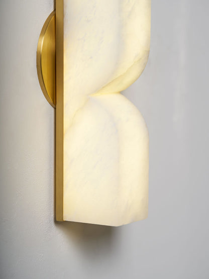 Alabaster Essence Wall Sconce - Elegant Design with Adjustable Light D