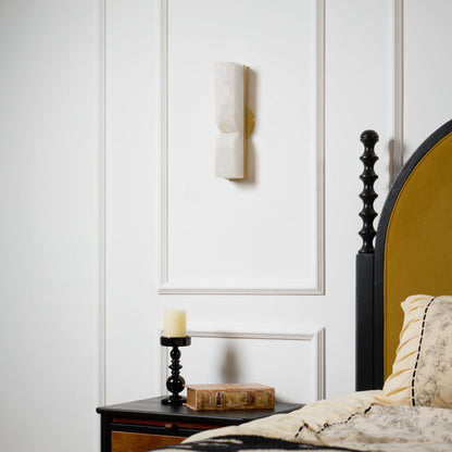 Alabaster Essence Wall Sconce - Elegant Design with Adjustable Light D