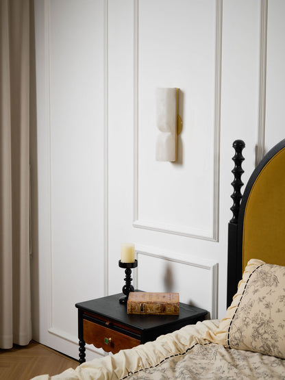 Alabaster Essence Wall Sconce - Elegant Design with Adjustable Light D