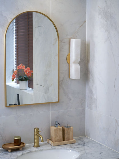 Alabaster Essence Wall Sconce - Elegant Design with Adjustable Light D