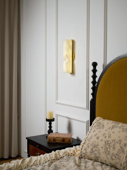 Alabaster Essence Wall Sconce - Elegant Design with Adjustable Light D