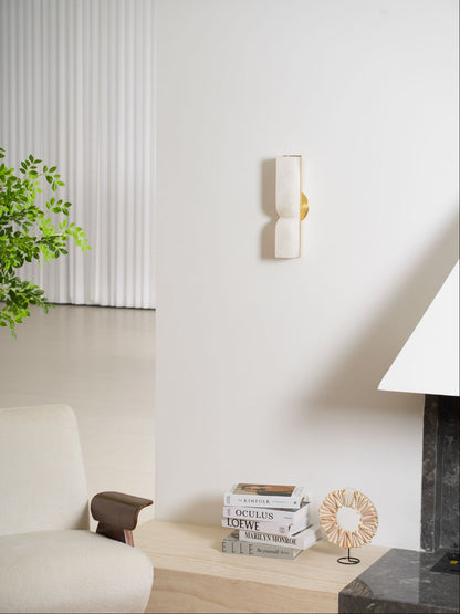 Alabaster Essence Wall Sconce - Elegant Design with Adjustable Light D