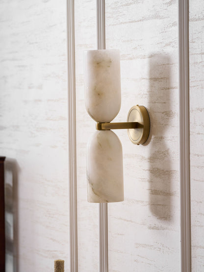Alabaster Nexus Wall Sconce - Elegant Design with Adjustable Brightnes