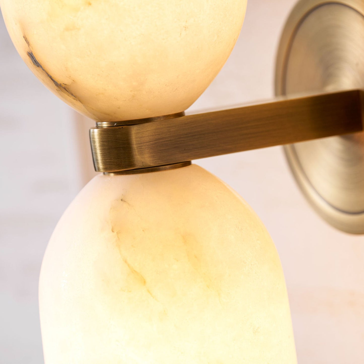 Alabaster Nexus Wall Sconce - Elegant Design with Adjustable Brightnes