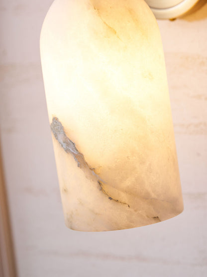 Alabaster Nexus Wall Sconce - Elegant Design with Adjustable Brightnes
