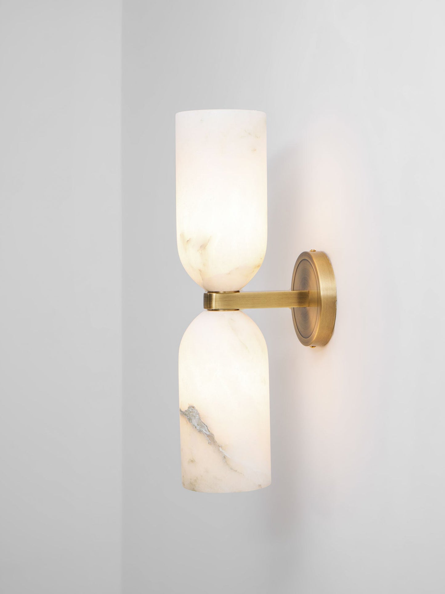 Alabaster Nexus Wall Sconce - Elegant Design with Adjustable Brightnes