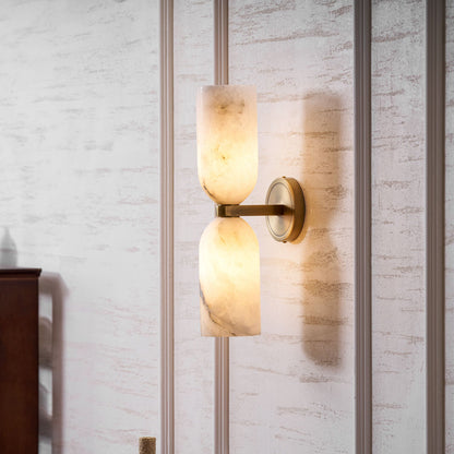 Alabaster Nexus Wall Sconce - Elegant Design with Adjustable Brightnes