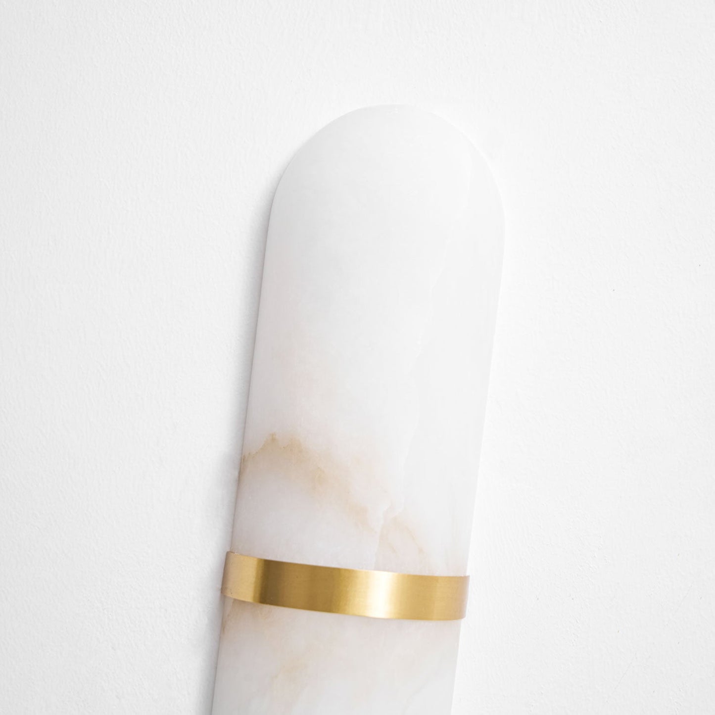 Alabaster Pill Wall Light - Soft Glow, Energy-Efficient Design