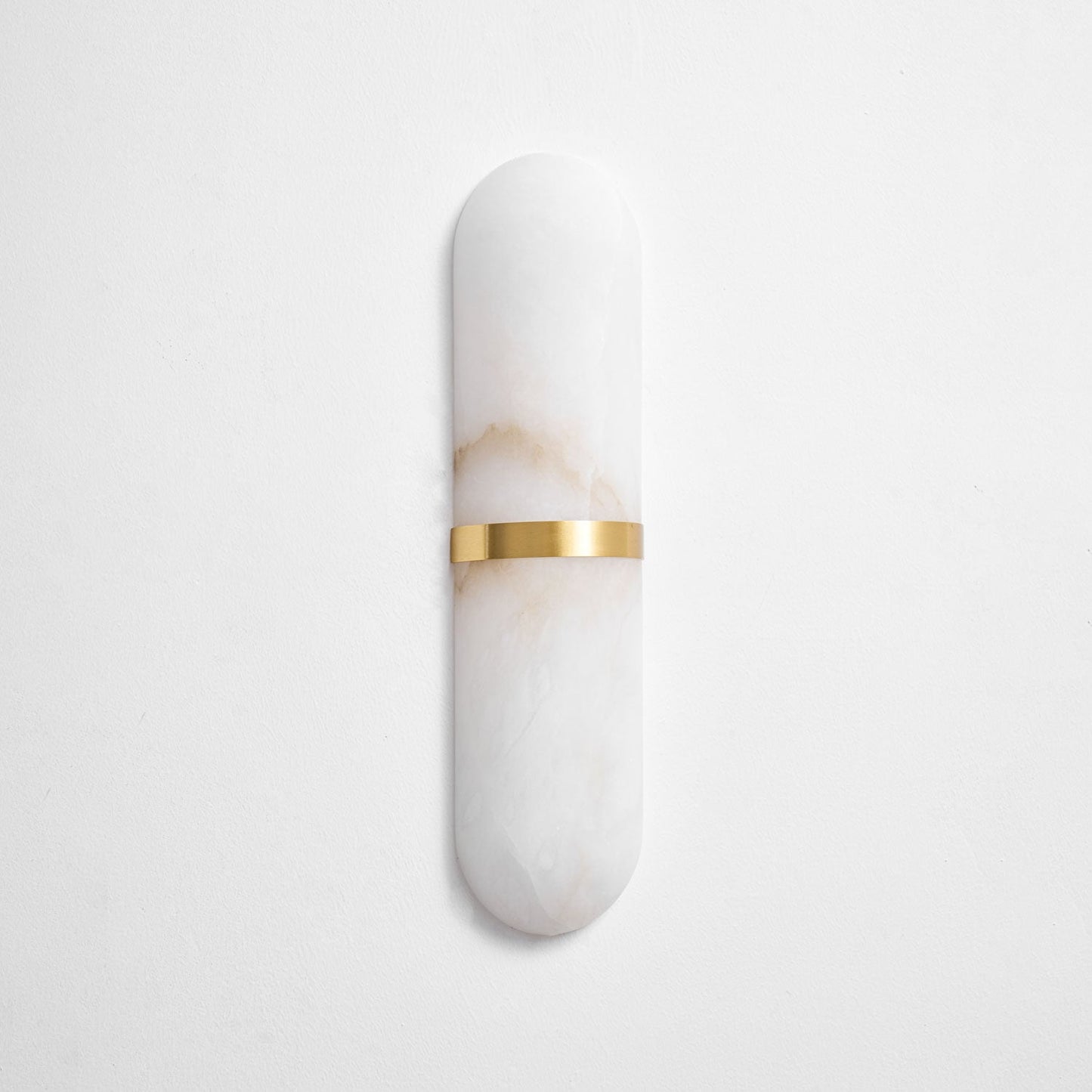 Alabaster Pill Wall Light - Soft Glow, Energy-Efficient Design