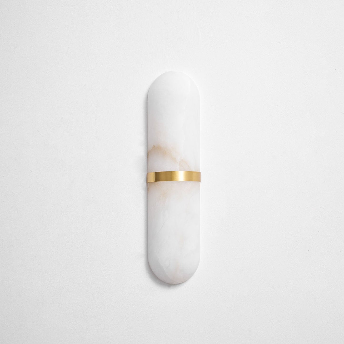 Alabaster Pill Wall Light - Soft Glow, Energy-Efficient Design