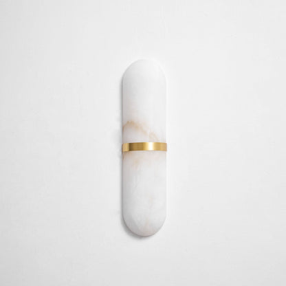 Alabaster Pill Wall Light - Soft Glow, Energy-Efficient Design