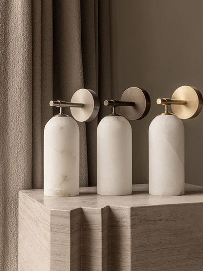 Pillar Alabaster Wall Sconce - Elegant Design, Soft Ambient Lighting