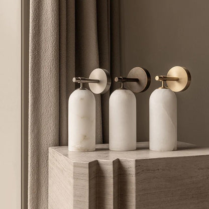 Pillar Alabaster Wall Sconce - Elegant Design, Soft Ambient Lighting