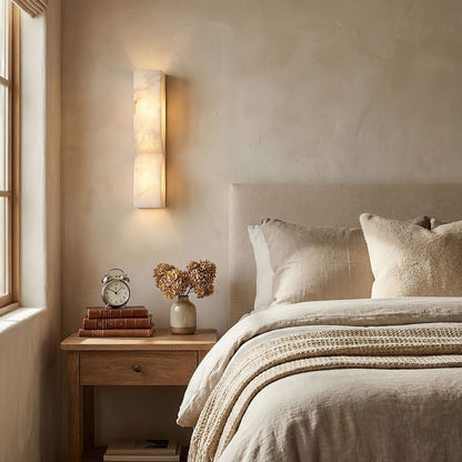 Alabaster Essence Wall Sconce - Elegant Design with Adjustable Light D