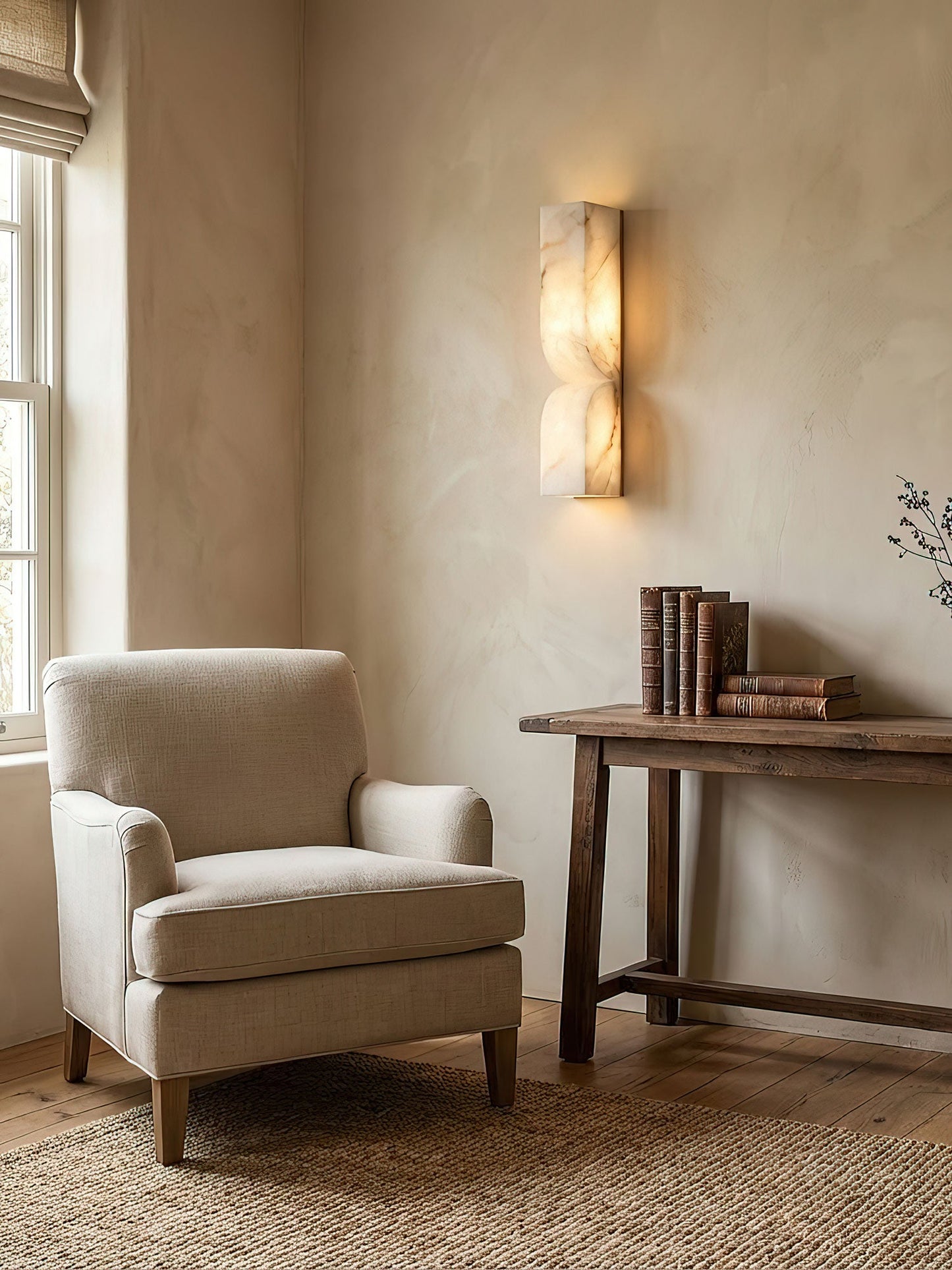 Alabaster Essence Wall Sconce - Elegant Design with Adjustable Light D