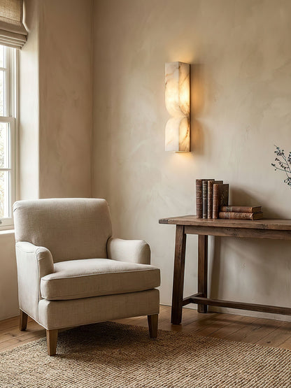 Alabaster Essence Wall Sconce - Elegant Design with Adjustable Light D