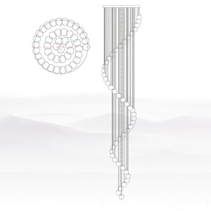 Alabaster Cluster Chandelier - Elegant Design, Adjustable Height