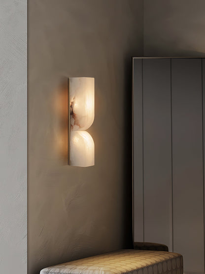 Alabaster Essence Wall Sconce - Elegant Design with Adjustable Light D