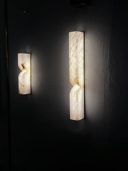 Alabaster Essence Wall Sconce - Elegant Design with Adjustable Light D