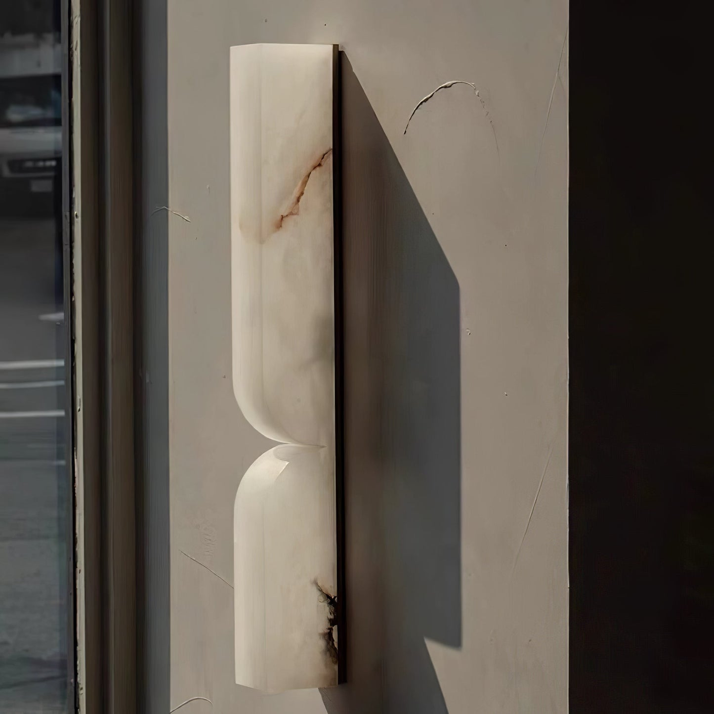 Alabaster Essence Wall Sconce - Elegant Design with Adjustable Light D