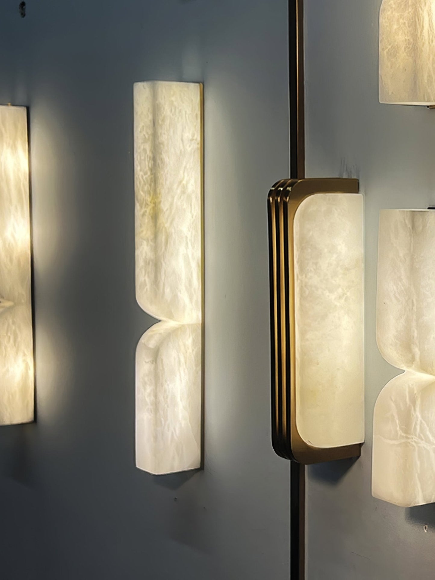 Alabaster Essence Wall Sconce - Elegant Design with Adjustable Light D