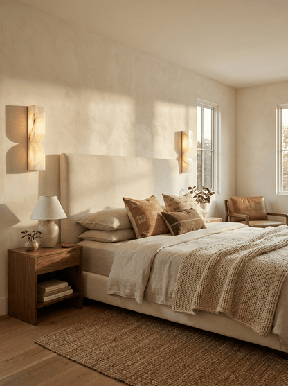Alabaster Essence Wall Sconce - Elegant Design with Adjustable Light D