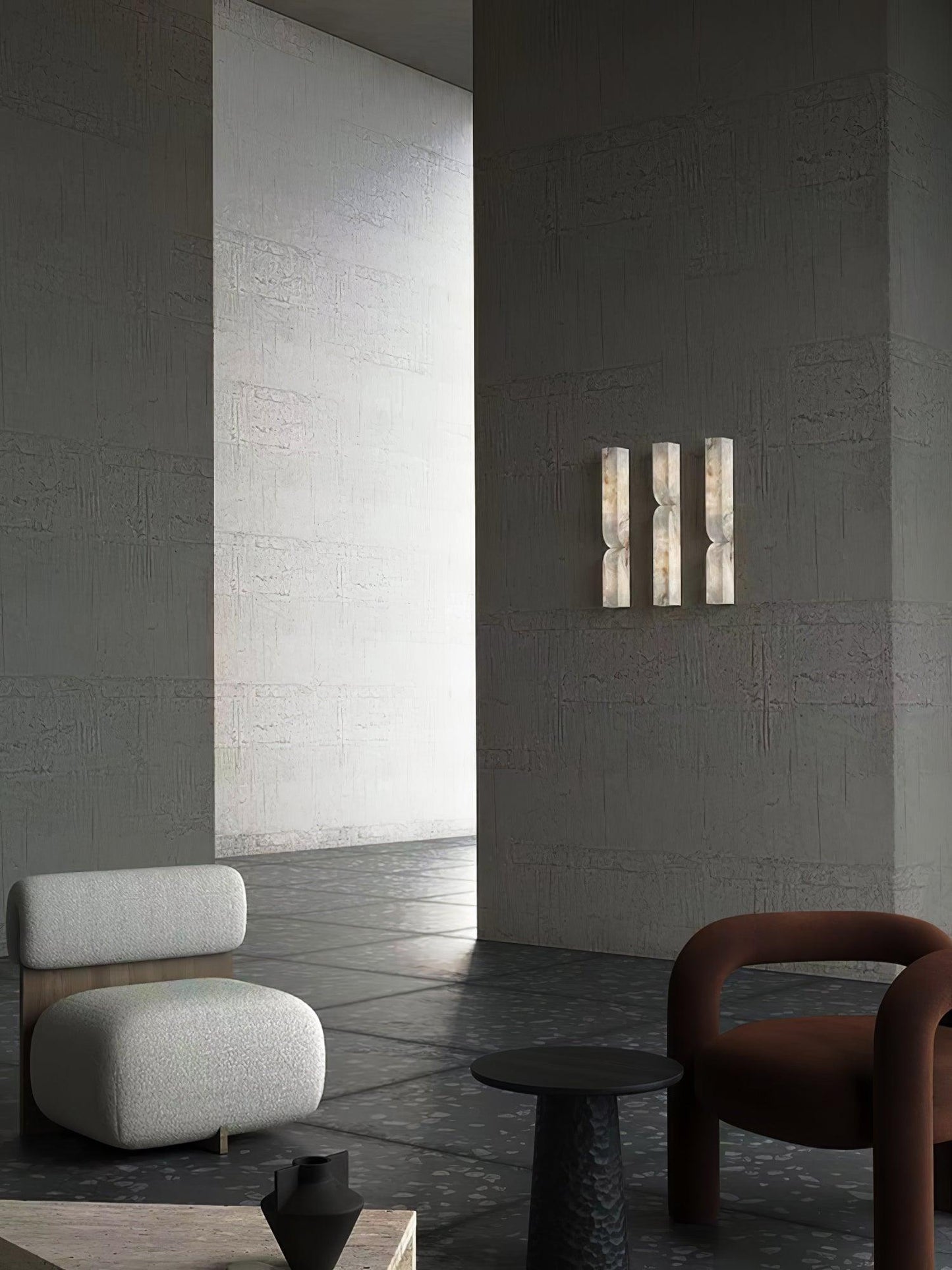 Alabaster Essence Wall Sconce - Elegant Design with Adjustable Light D