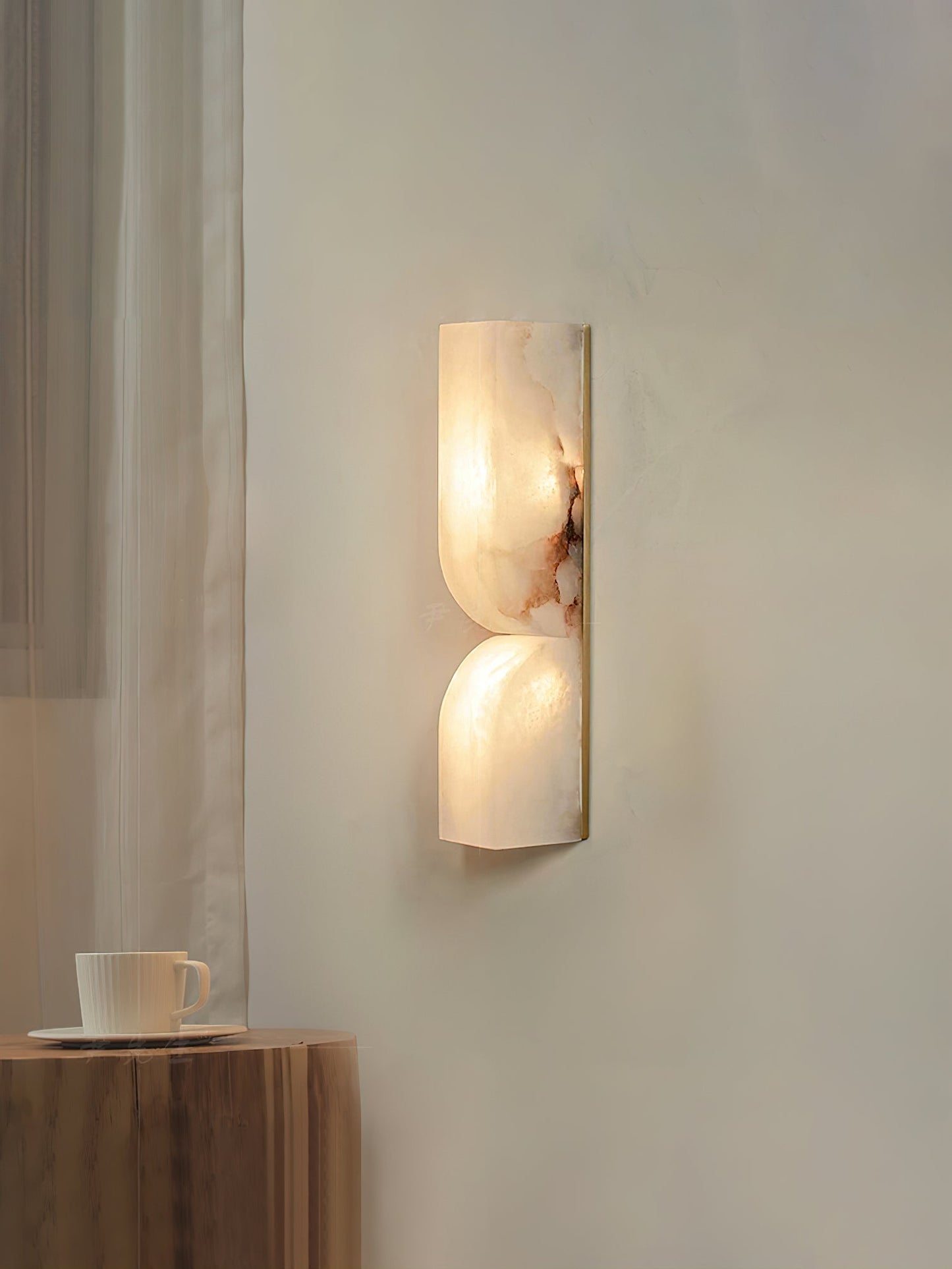 Alabaster Essence Wall Sconce - Elegant Design with Adjustable Light D