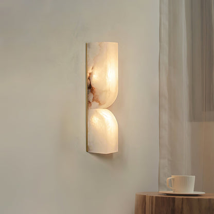 Alabaster Essence Wall Sconce - Elegant Design with Adjustable Light D