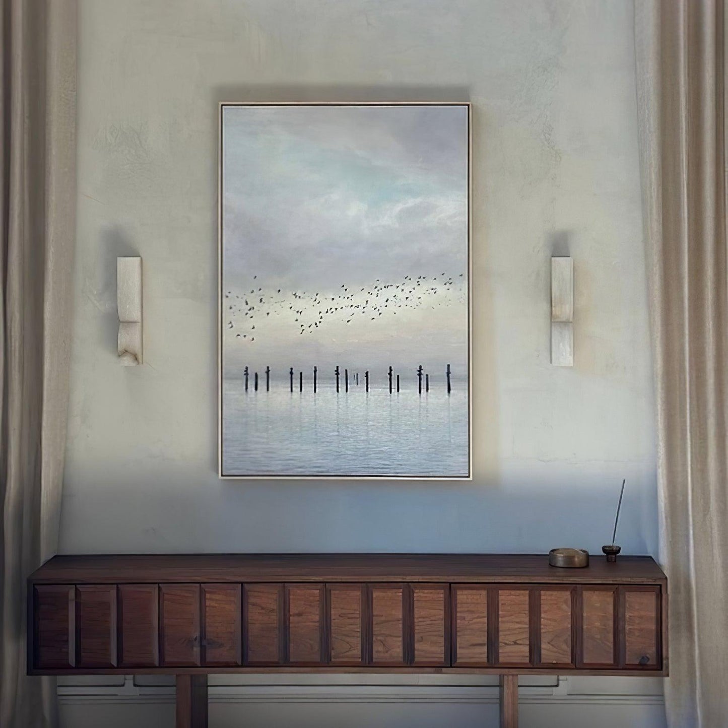Alabaster Essence Wall Sconce - Elegant Design with Adjustable Light D