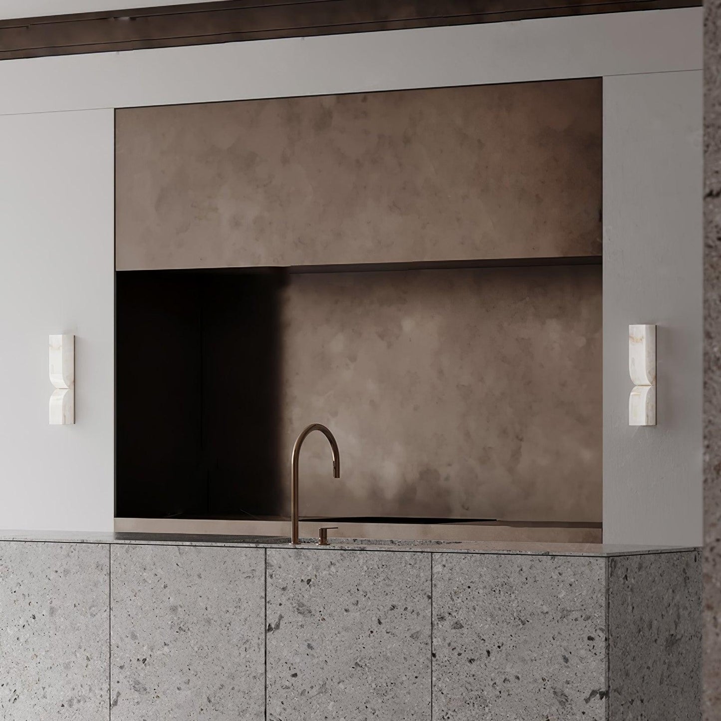 Alabaster Essence Wall Sconce - Elegant Design with Adjustable Light D