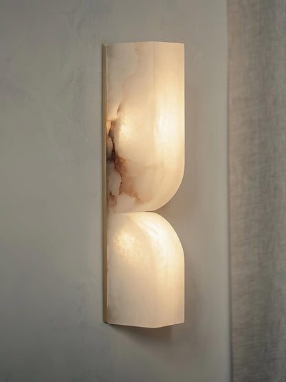 Alabaster Essence Wall Sconce - Elegant Design with Adjustable Light D