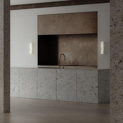 Alabaster Essence Wall Sconce - Elegant Design with Adjustable Light D