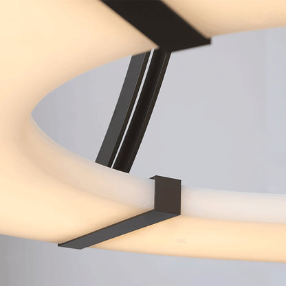 Alabaster Halo Pendant Light - Adjustable Height, Modern Design
