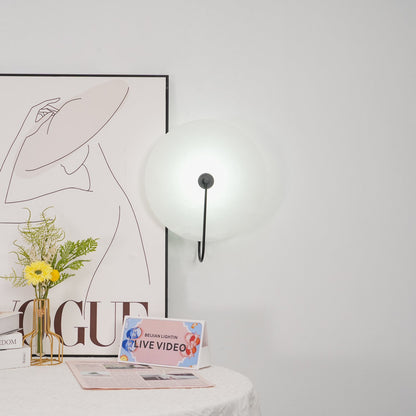 Alabaster LED Plug-In Wall Lamp - Dimmable, Energy Efficient Lighting