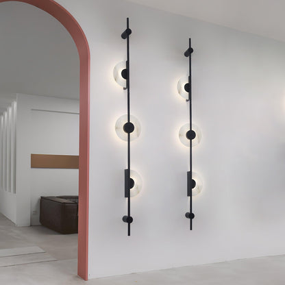 Alabaster Vertical Wall Sconce - Soft Glow, Easy Installation