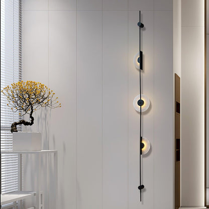 Alabaster Vertical Wall Sconce - Soft Glow, Easy Installation