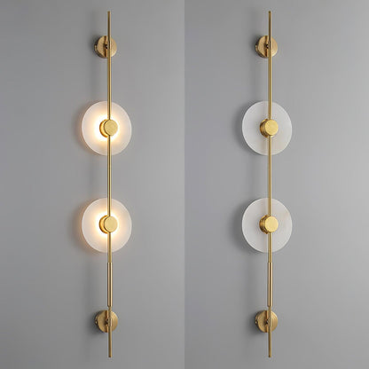 Alabaster Vertical Wall Sconce - Soft Glow, Easy Installation