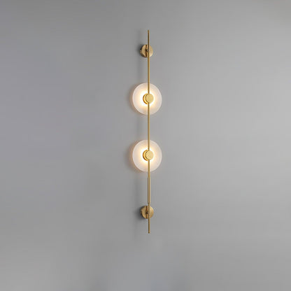 Alabaster Vertical Wall Sconce - Soft Glow, Easy Installation