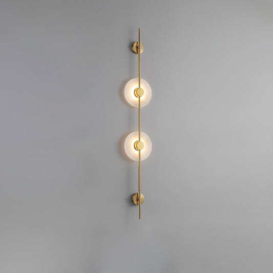 Alabaster Vertical Wall Sconce - Soft Glow, Easy Installation
