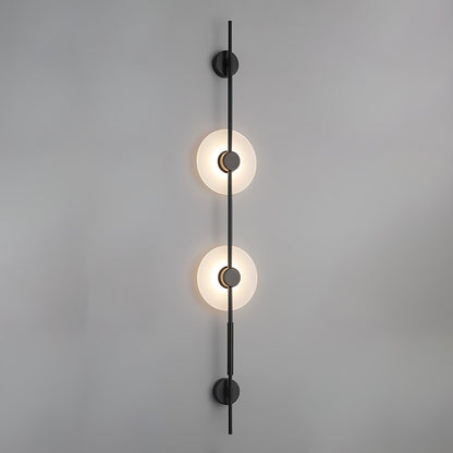 Alabaster Vertical Wall Sconce - Soft Glow, Easy Installation