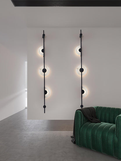 Alabaster Vertical Wall Sconce - Soft Glow, Easy Installation
