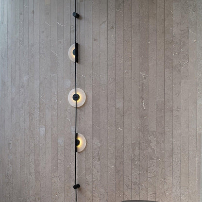 Alabaster Vertical Wall Sconce - Soft Glow, Easy Installation