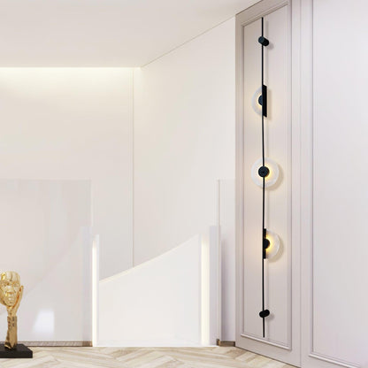 Alabaster Vertical Wall Sconce - Soft Glow, Easy Installation