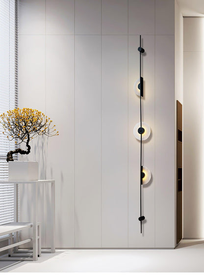 Alabaster Vertical Wall Sconce - Soft Glow, Easy Installation
