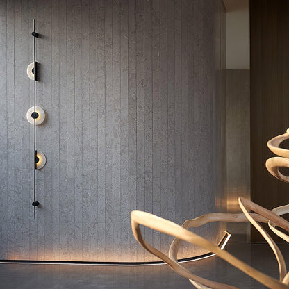 Alabaster Vertical Wall Sconce - Soft Glow, Easy Installation