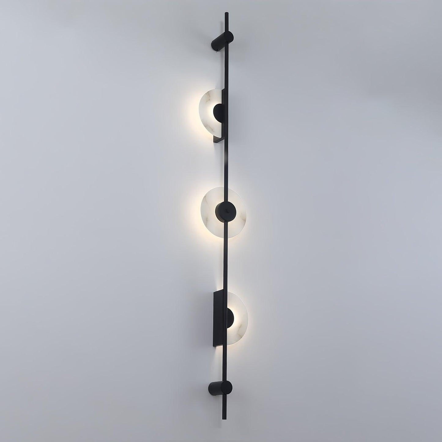 Alabaster Vertical Wall Sconce - Soft Glow, Easy Installation